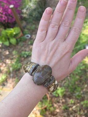 Boho Bracelet with Brown Gemstone Accent